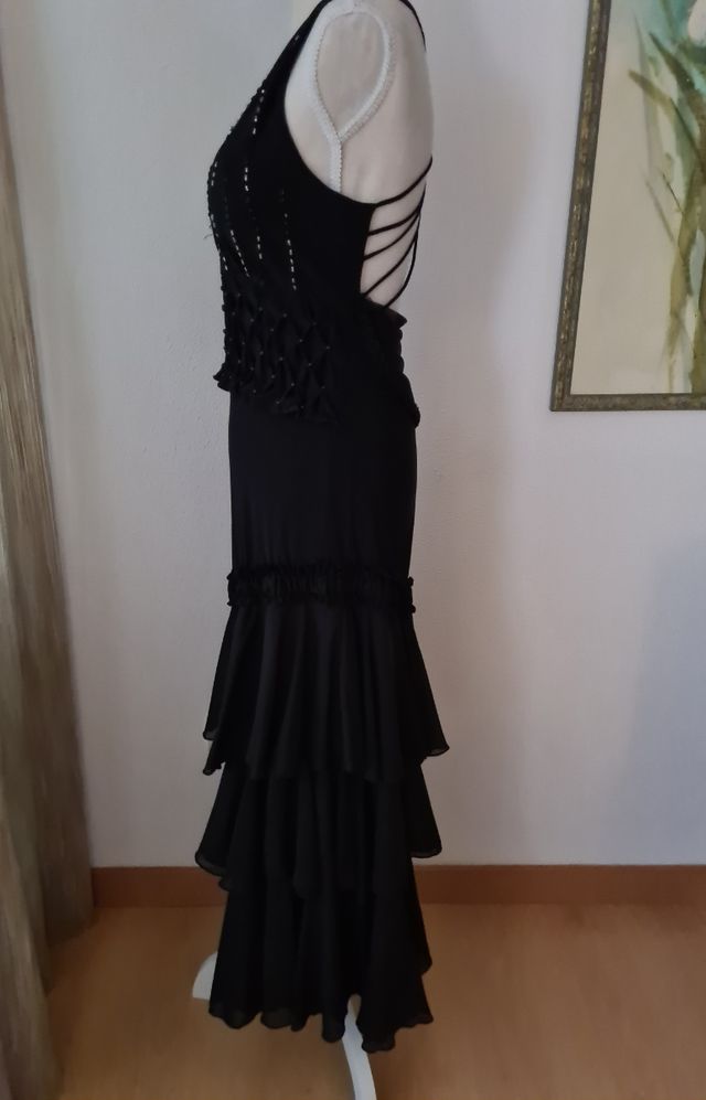 Vestido de noche, sin etiqueta, ver descripción y 