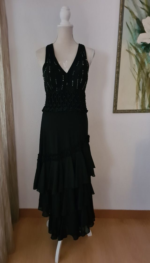 Vestido de noche, sin etiqueta, ver descripción y 