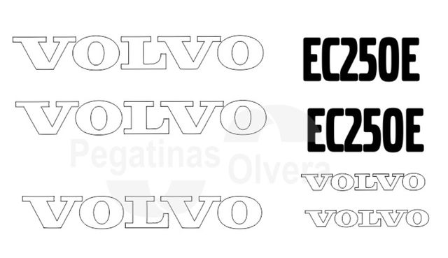 Kit Adhesivos VOLVO EC250E
