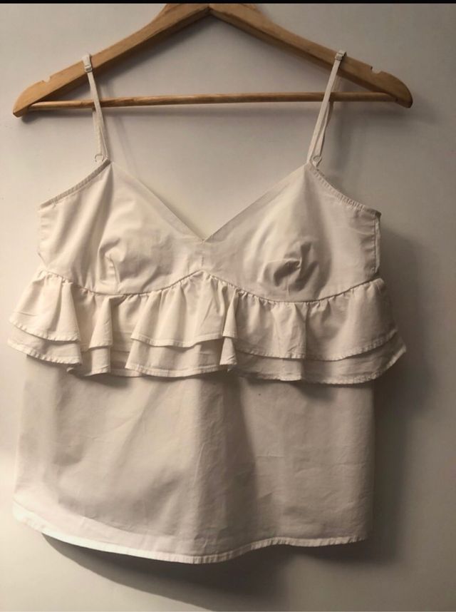 Blusa volante Stradivarius talla S