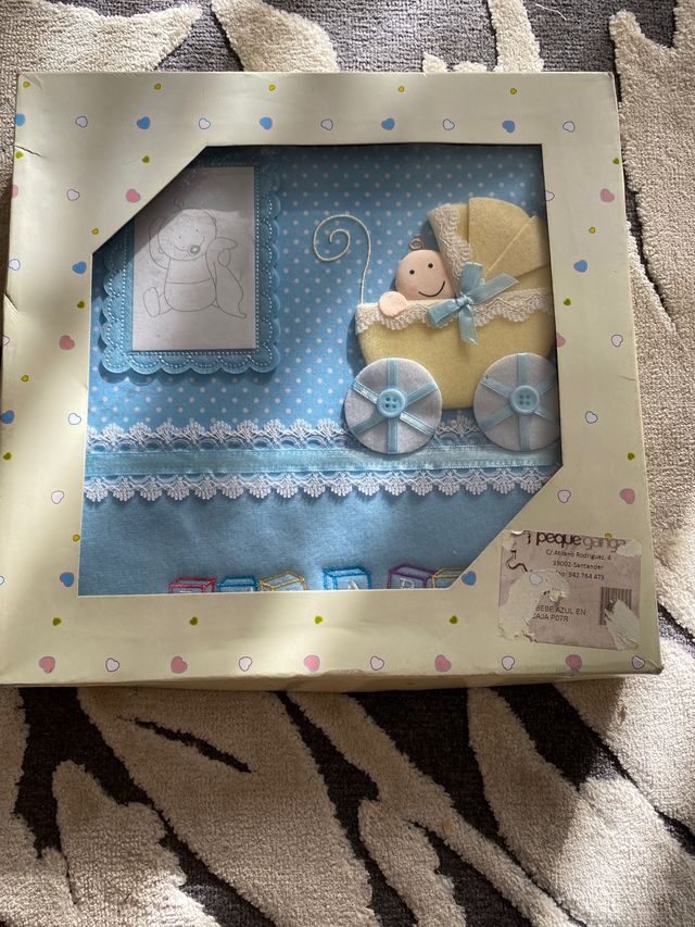 Álbum de fotos de bebé azul