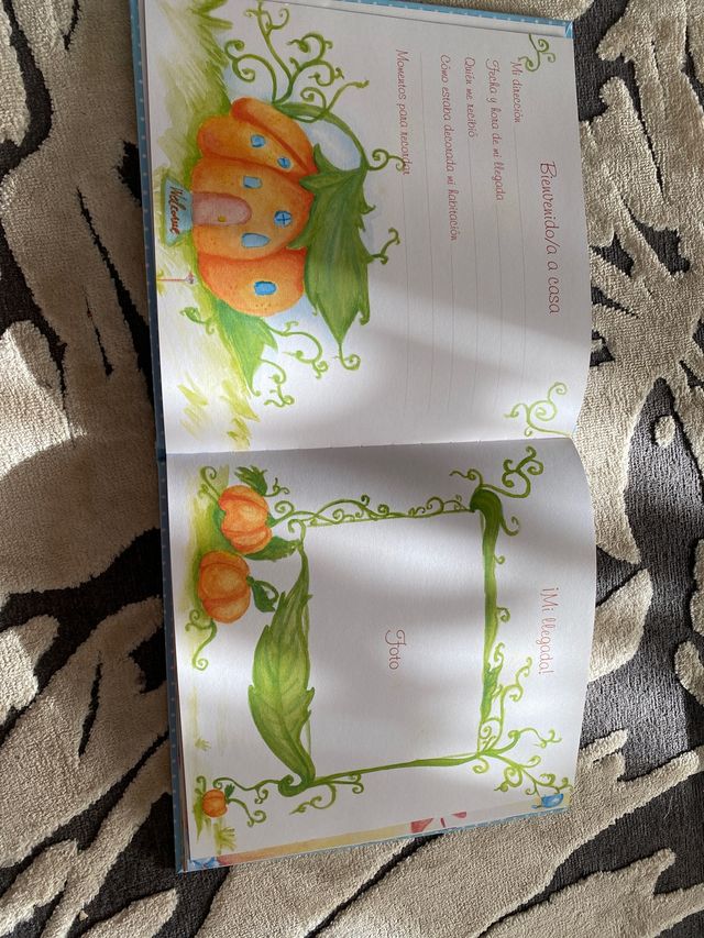 Álbum de fotos de bebé azul