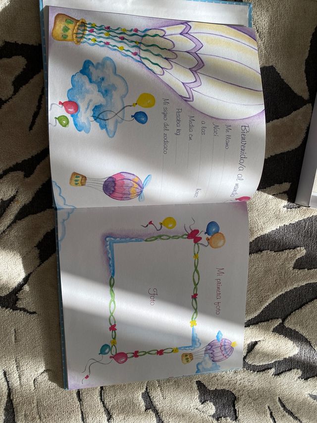 Álbum de fotos de bebé azul