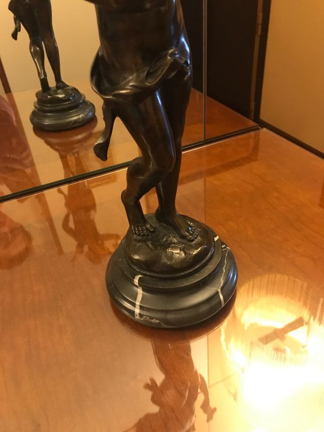 Figura Angel de bronce