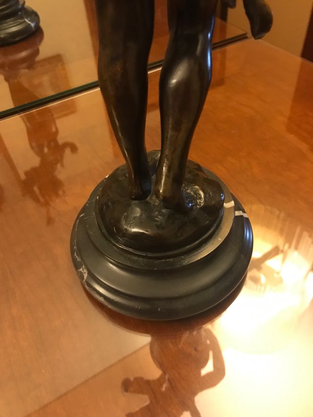 Figura Angel de bronce