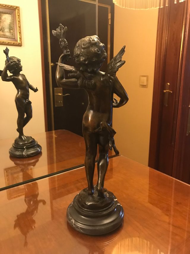 Figura Angel de bronce