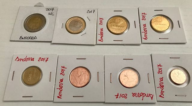Monedas de Andorra todas las series