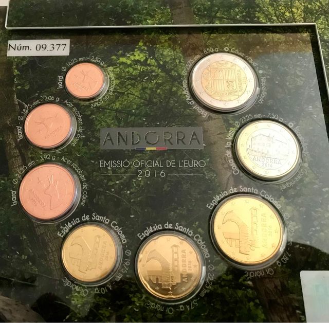 Monedas de Andorra todas las series