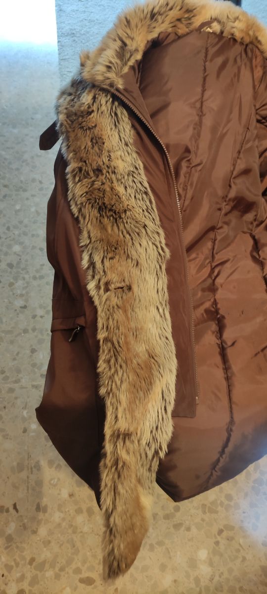 Chaquetón largo, mujer