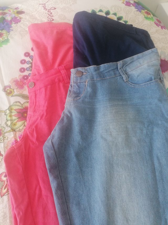 2 pantalones premamá