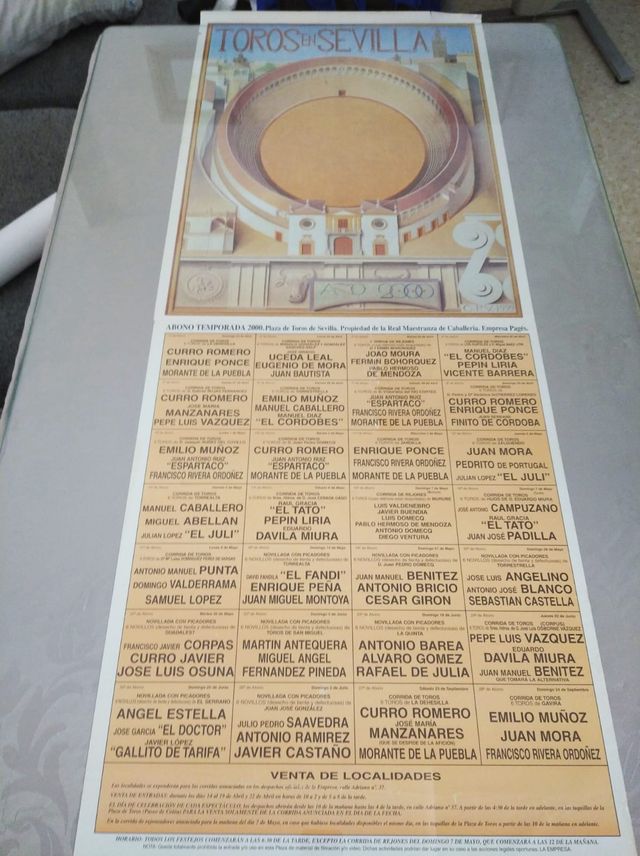 Carteles de toro antiguos .