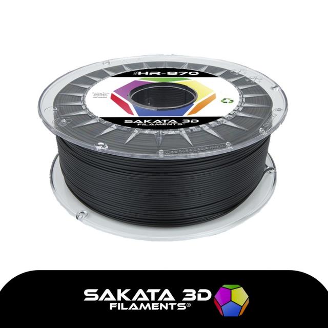 Filamento 3D PLA 3D870 1.75mm Negro 1Kgr Sakata