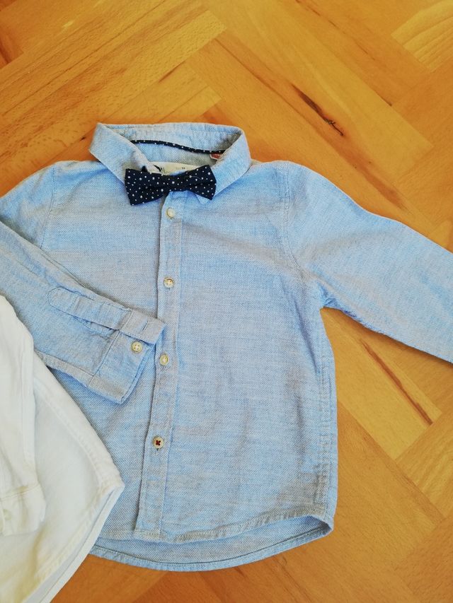 Camisa + pajarita niño 92cm