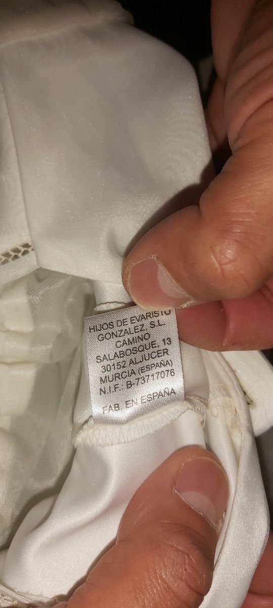 vestido de comunion niña talla 9/10 años