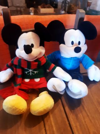 Couple De Peluches Mickey Et Minnie – Anne Wilkinson, Années 1980, 26 Et 32 Cm