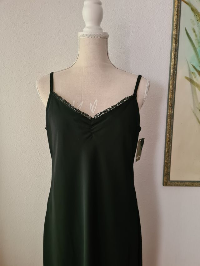 NUEVo** vestido lencero+fular Talla 46	
