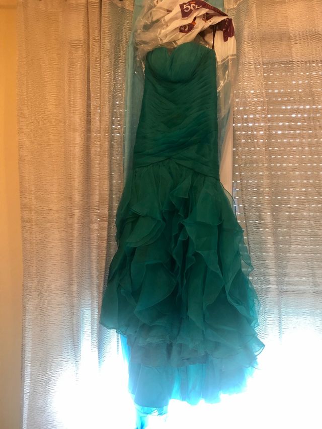 Abito da festa taglia 38 turchese