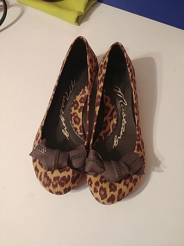 Zapatos Mustang pelito leopardo T.37 NUEVOS