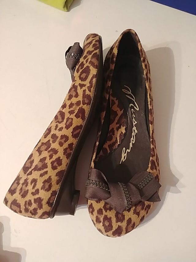Zapatos Mustang pelito leopardo T.37 NUEVOS