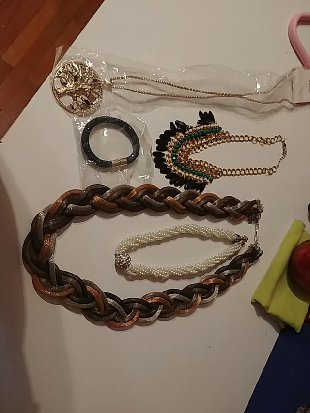 Lote bisuteria NUEVO - collar pulsera colgate