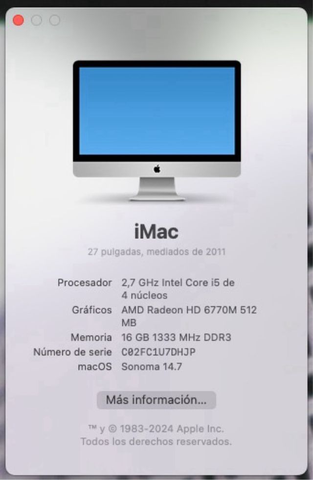 Apple iMac 27" 512Gb SSD, 16Gb RAM