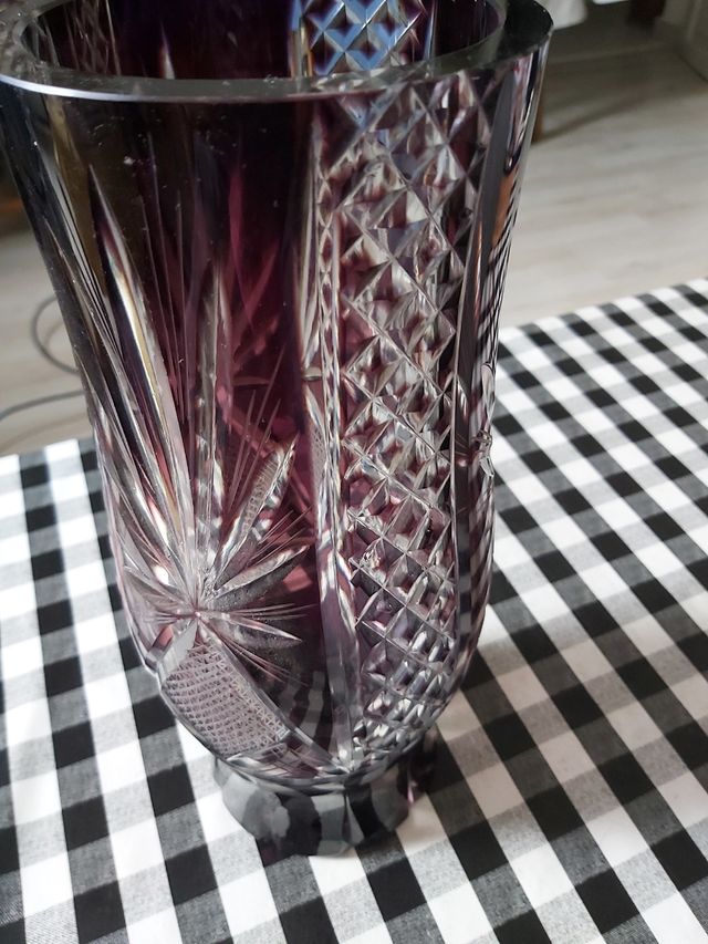 jarrón cristal de roca