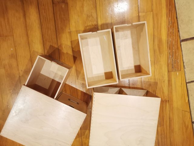 Archivador de CDs madera de segunda mano por 8 € en Madrid en WALLAPOP