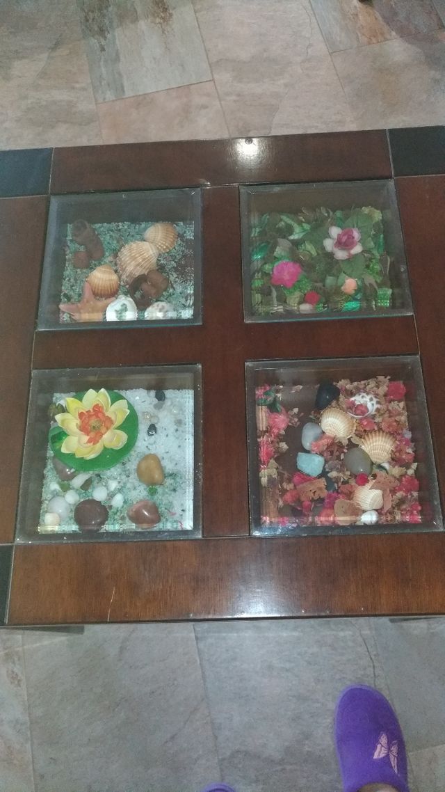 mesa auxiliar de centro madero