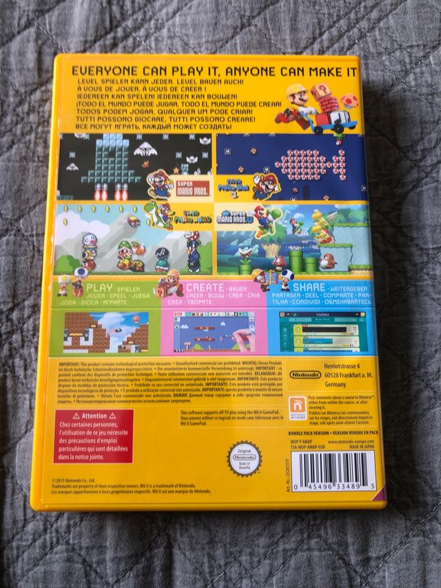 Super Mario maker wiiu