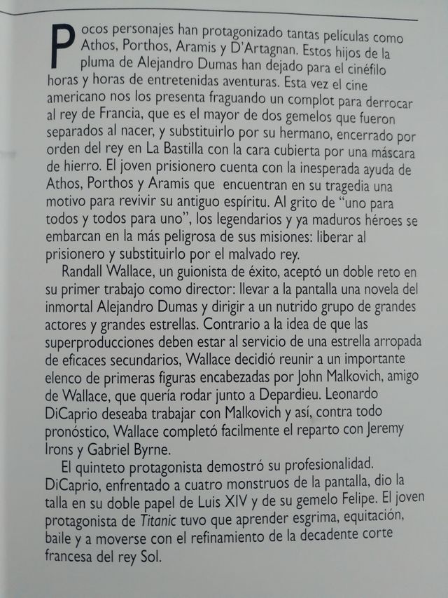 EL HOMBRE DE LA MÁSCARA DE HIERRO