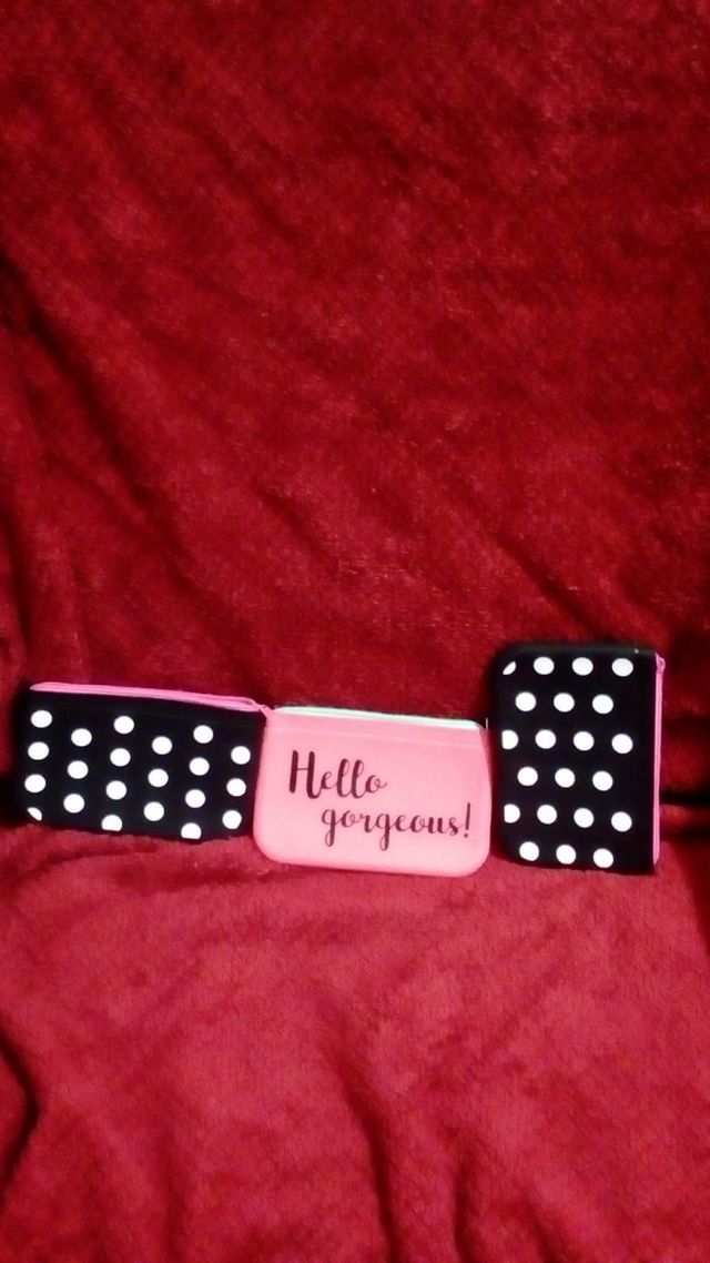 Neceser silicona nuevo negro - rosa