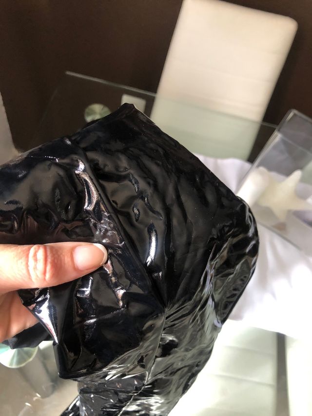 Leggings negro como plástico elástico