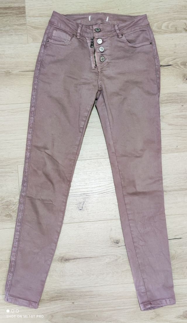 Pantalón skinny rosa palo talla 38