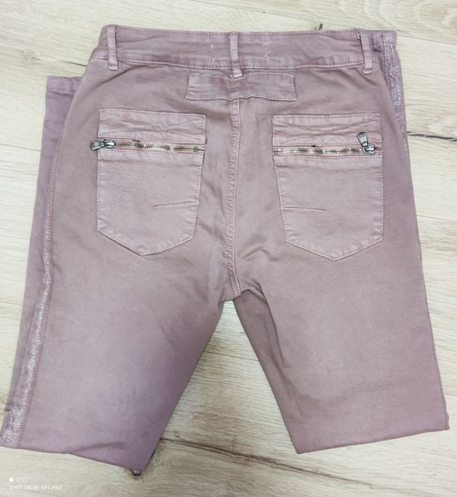Pantalón skinny rosa palo talla 38