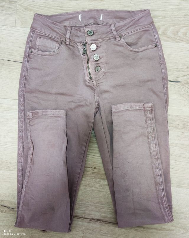 Pantalón skinny rosa palo talla 38