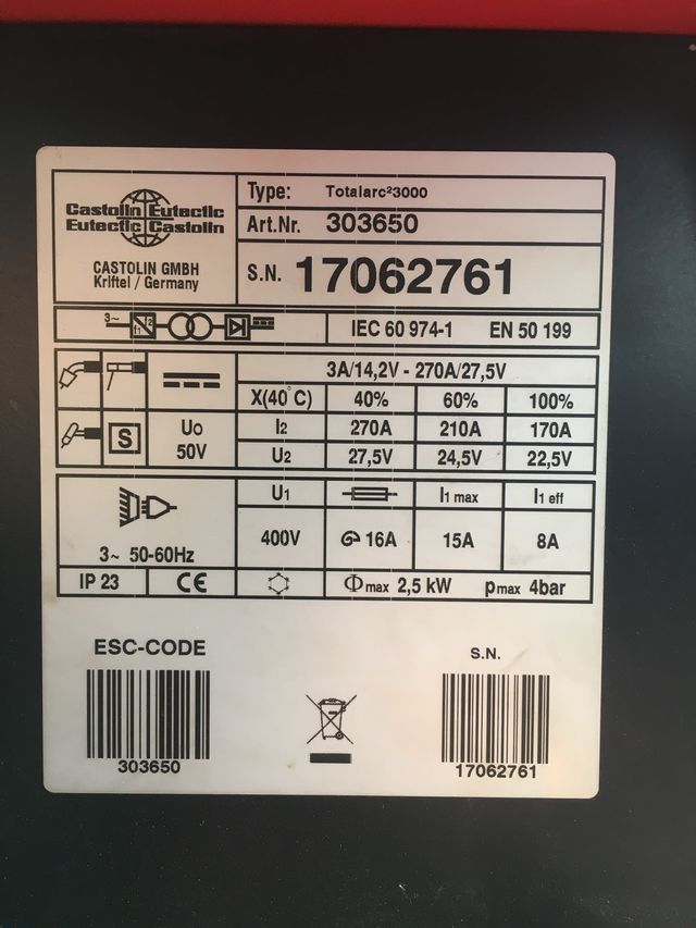 Equipo de soldar castolin