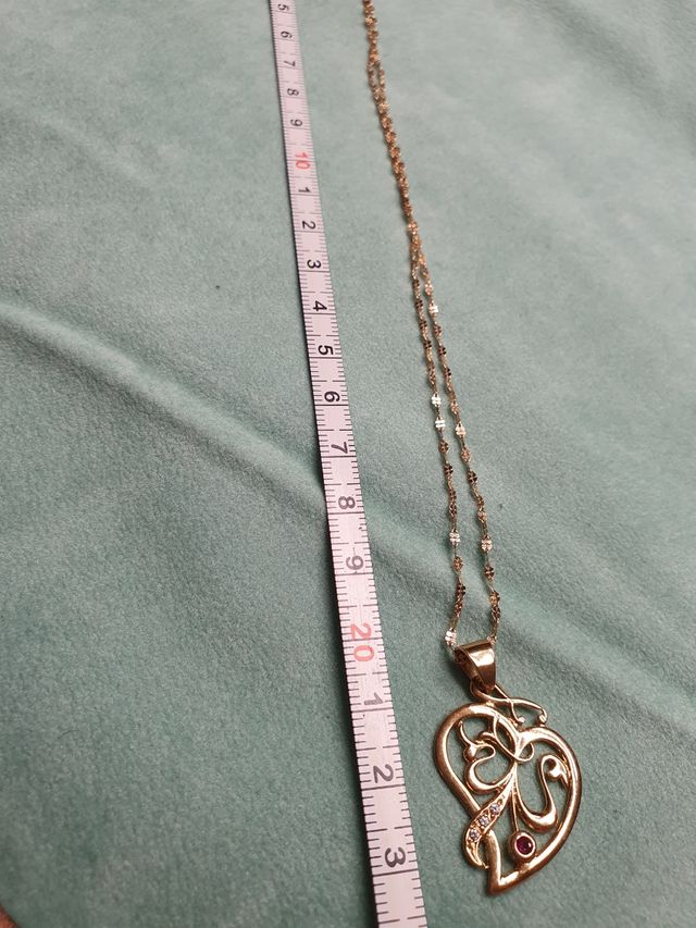 Cadena Colgante Vintage oro 18kl