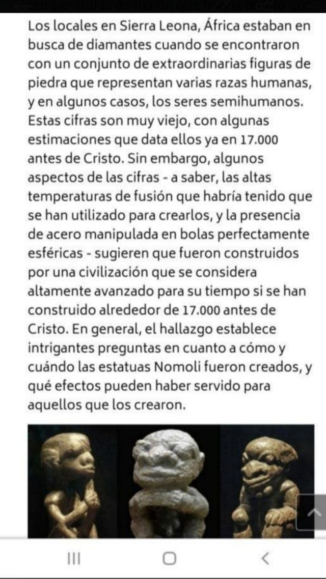 pieza original nomoli Sierra Leona