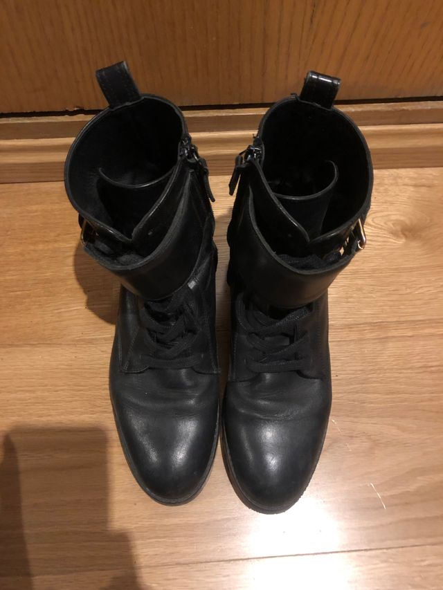 botas massimo dutti hebilla