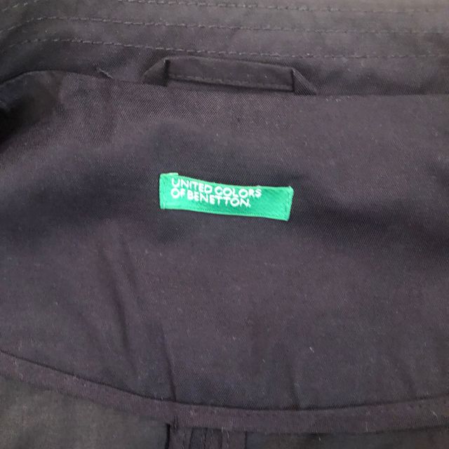 Gabardina corta azul marino