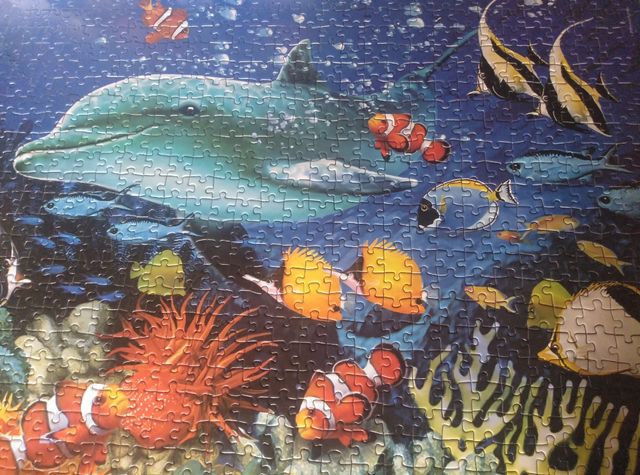 Puzzle 1000 Piezas 3D Dolphin Reef