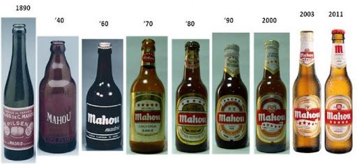 Botellines mahou antiguos clasicos