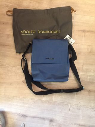 Hombre Adolfo Dominguez Bandolera Pequeña Con Rejilla Delantera Negro |  Bolsos | IES PARE ARQUES