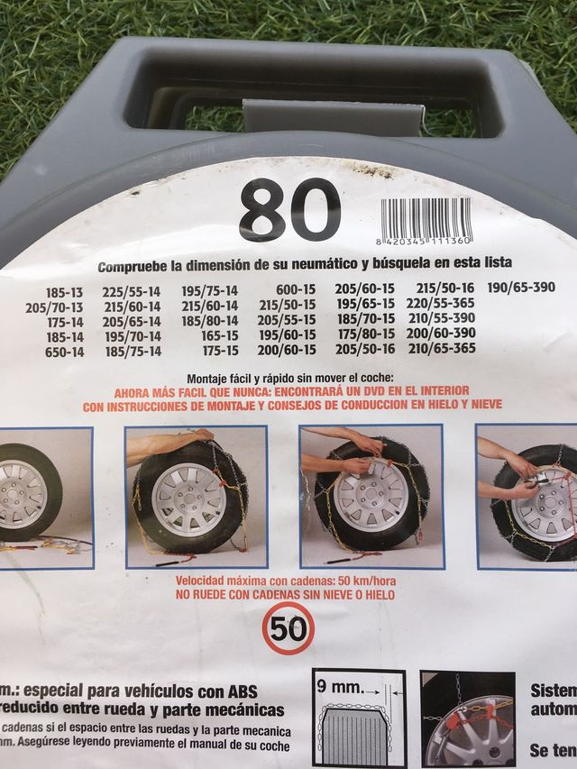 Cadenas para nieve