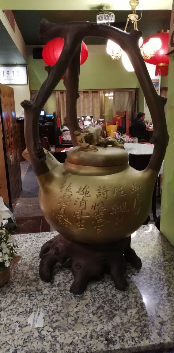 Tetera china gigante de porcelana YiXING