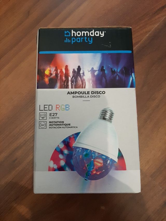 Bombilla efecto discoteca
