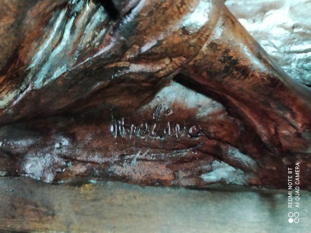 escultura barro del escultor medina