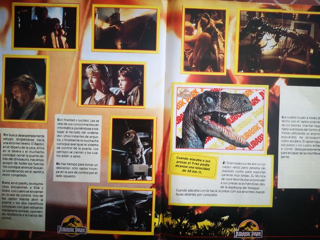 Album de cromos Jurassic Park, ediciones Este 1992