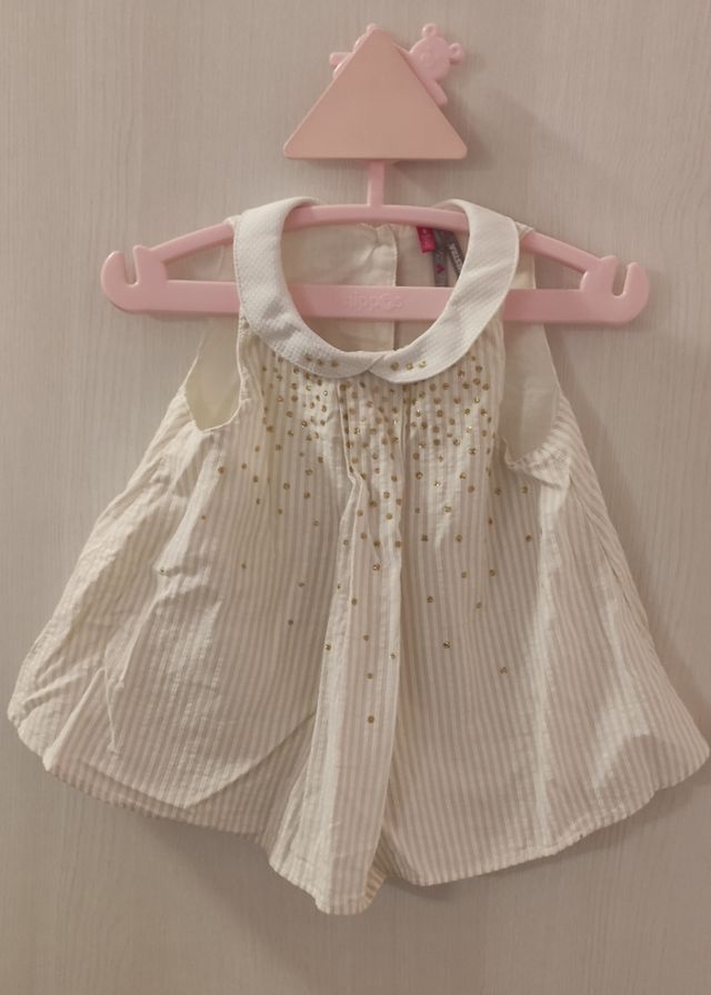Blusa sin mangas bebé 6 meses