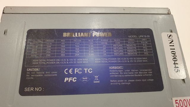 Fuente Alimentación ATX LPK1930